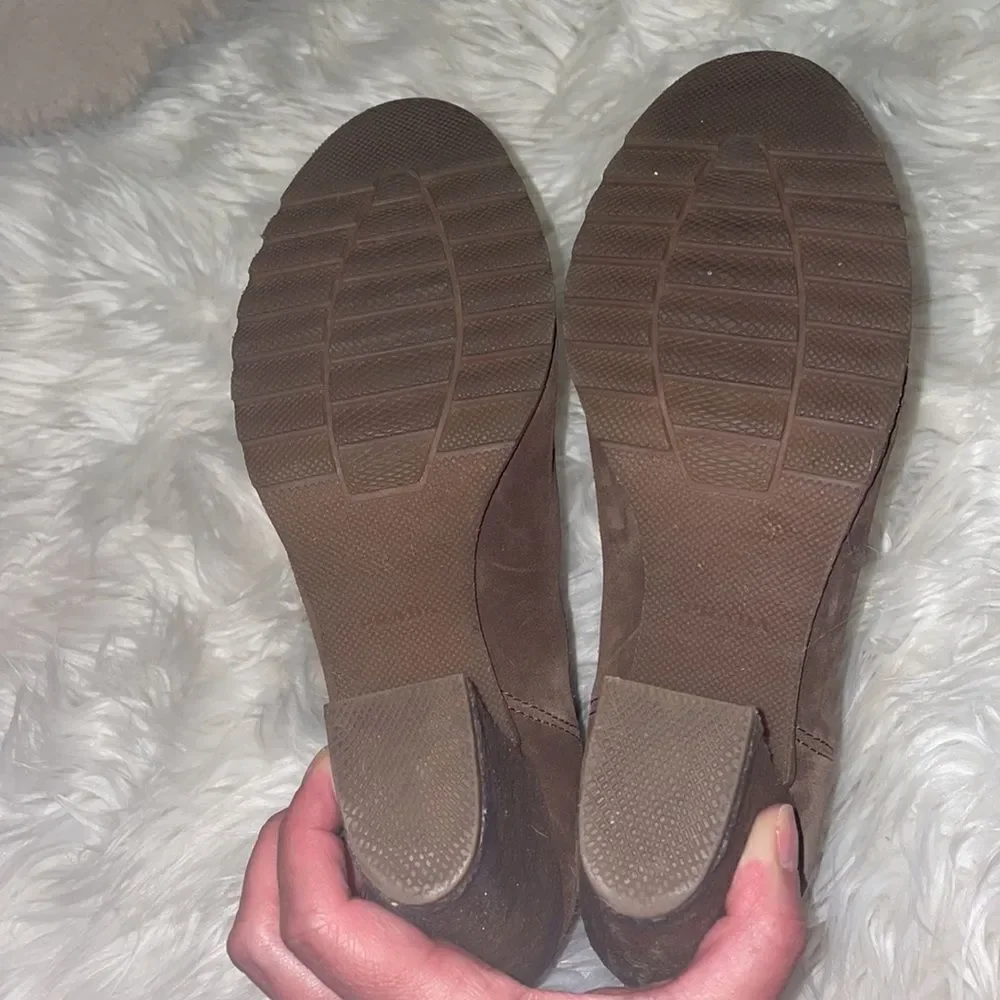 Prada Brown Suede Chunky Ankle Booties - Picture 7 of 8